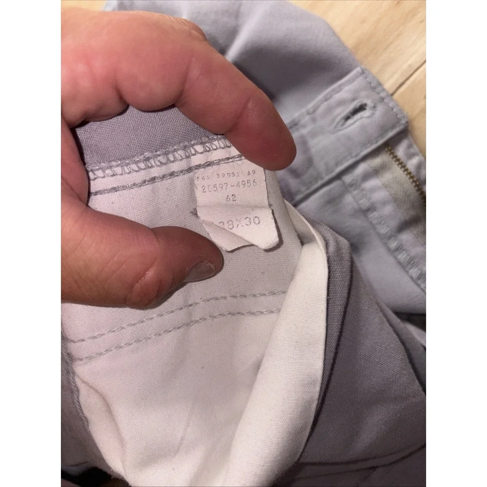 VTG Levis Officer Corps Light Blue Pleated Chino Pants Mens 38x27